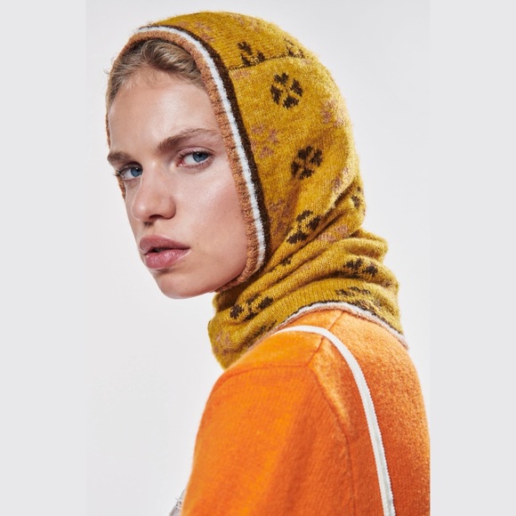 Zara Accessories - NWOT ZARA Jacquard Knit Hood ❗️ temporary listing